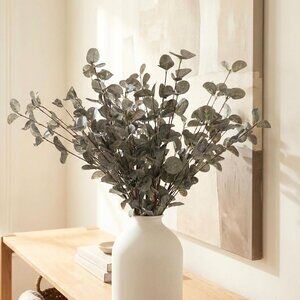 Green E Faux 10 Long Floral Stem Artificial Flowers Tall Vase Eucalyptus Decor